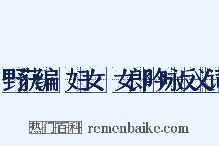 野获编·妇女·女郎吟咏反义词是什么意思的图片